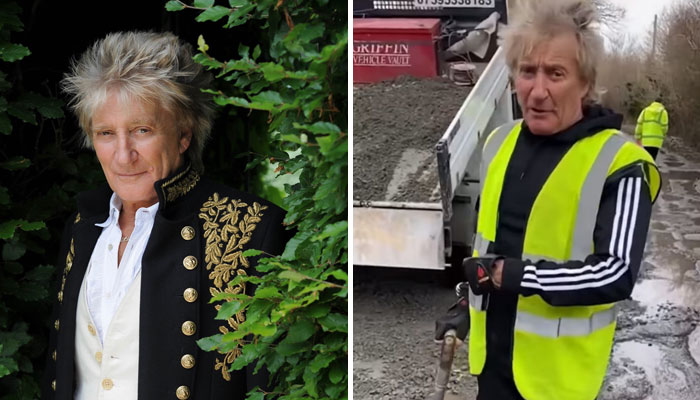 Музикантът временно смени професията си, за да ремонтира път близо