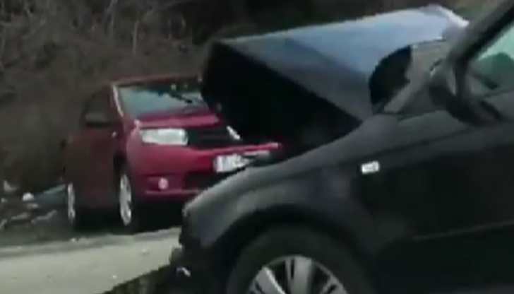 Катастрофа на бул. "България" в платното на влизане от Русе,