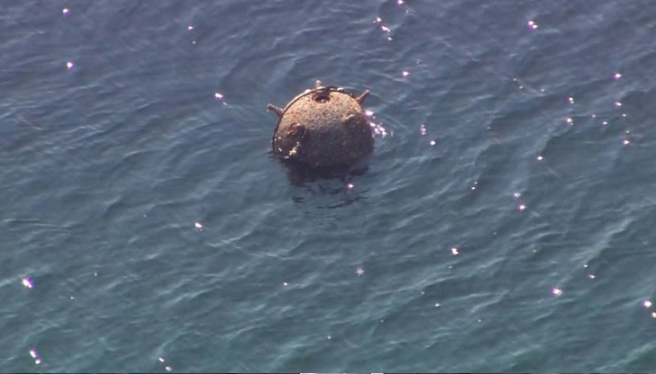 Мина бе открита в Черно море близо до границата с