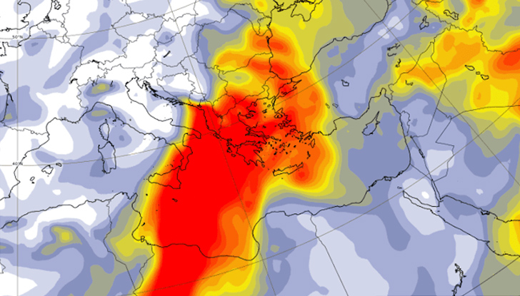 Чакат ни оранжево небе и оранжев дъждПрез следващите 48 часа