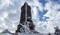 10-сантиметрова снежна покривка затвори Паметника на свободата на връх Шипка