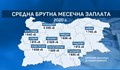 Къде в България се взимат най-високи заплати?