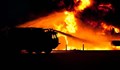 Голям пожар обхвана петролен склад в руския град Брянск