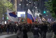 В Сърбия хиляди се включиха в шествие до руското посолство