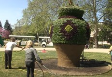 Вазата в парка една от емблемите на града ще