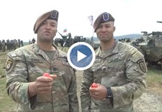 Американски войници отправиха поздрав към българите за Великден от полигон
