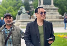 Вече съм в град Русе и с Димчо Рубчев диригента