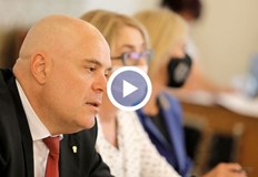 Той говори пред прокурори от СпецпрокуратуратаГлавният прокурорИван Гешев с обръщение