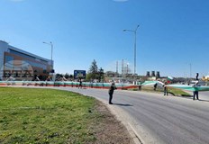 Служители на Автомагистрали Черно море АД затвориха кръговото кръстовище край ГКПП