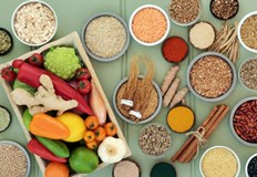 Пълнозърнестите продукти грахът ябълките марулята ядките и картофите се считат