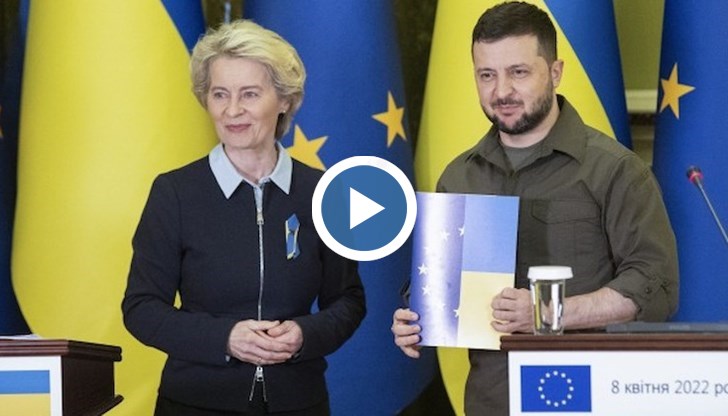 Урсула фон дер Лайен увери Зеленски, че приемането на Украйна ще отнеме „седмици, а не години“