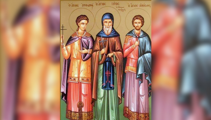 На 2 април православната църква почита Преподобни Тит Чудотворец.Преп. Тит