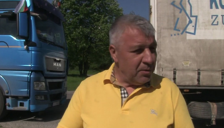 Превозвачът Станимир Ангелов бе един от участниците в днешния протест,