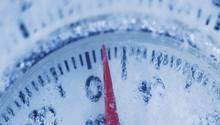 Отрицателен температурен рекорд беше измерен тази сутрин след 6:00 часа