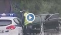 Кола от кортежа на Радев катастрофира в Пловдив, има пострадали