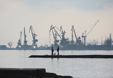 Корабът плава към руското пристанище Ростов на ДонТърговски кораб напусна