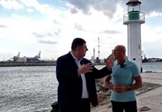 Терминалът за опасни товари на пристанището в Бургас където са