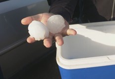 Силна и огромна градушка както и ураганен вятър връхлетяха Родопите