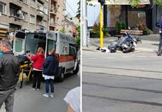 Водещият е бил с мотор и се е забил в