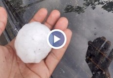 Огромна градушка унищожи посеви нанесени са сериозни щети в сливенските села Сборище и