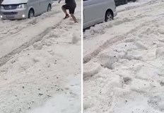 Това не е зимна снимкаНе е непроходима улица след обилен