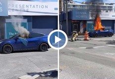 Шофьорът е трябвало да разбие прозореца за да излезе Шофьор на