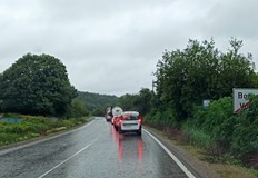 Инцидент затвори главния път край БоровоВременно е ограничено движението по