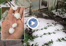 В социалните мрежи бяха споделени снимки и видеоклипове на стихиятаМощен