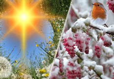 Много дъжд градушка жеги и сняг по планинитеВремето през следващите