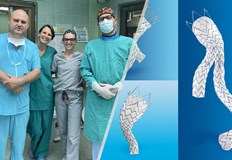 Съдовите хирурзи извършиха безкръвно лечение на 73 годишния пациент като