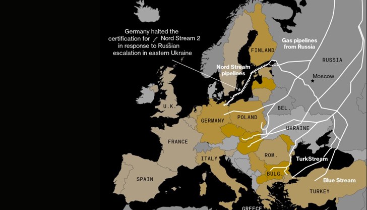 Европейският съюз разглежда таван на цената на газа при прекъсване на доставките от Русия