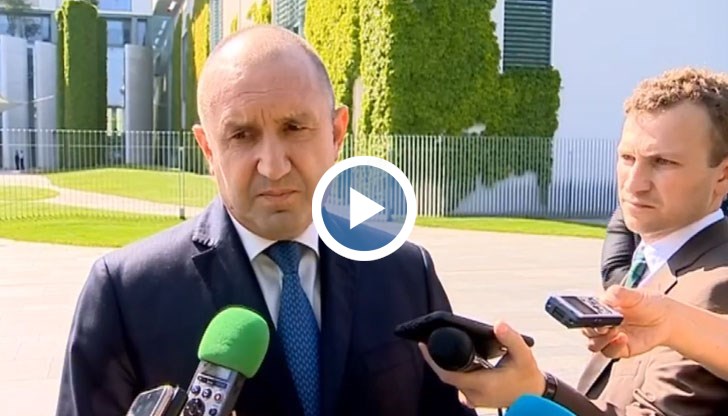 Изявление на президента след срещите в Германия