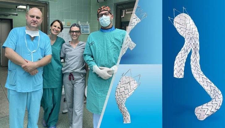 Съдовите хирурзи извършиха безкръвно лечение на 73-годишния пациент, като му спестиха тежка операция