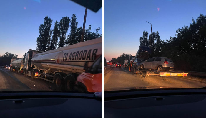 Движението е частично блокираноИнцидент в района на &bdquo;Дунав мост&rdquo;.Съобщава се,