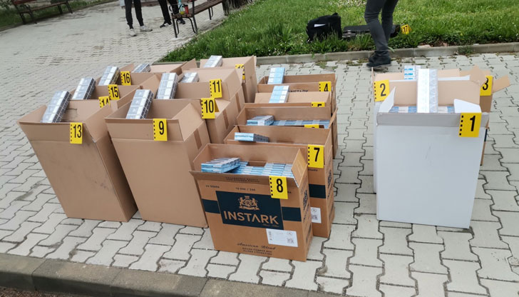7990 кутии цигари задържаха митнически служители при роуд стоп проверка
