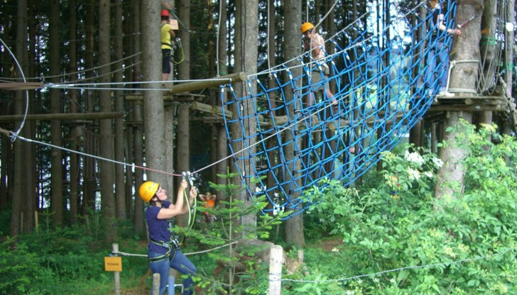 Изграждане на атракцион от типа &bdquo;въжен град&ldquo; в Лесопарк Липник