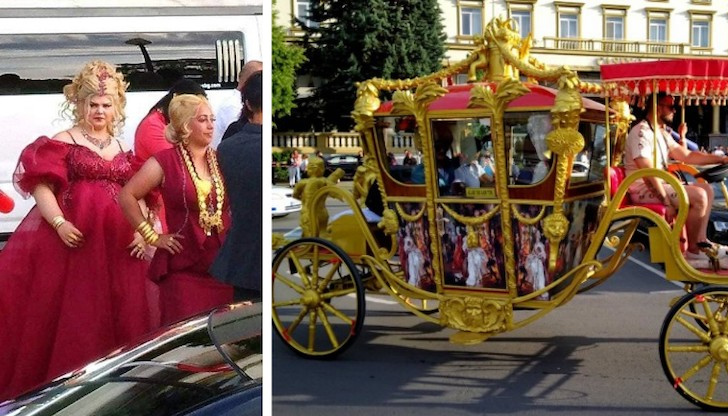 С чалма на главата и с каляска пристигна на бала