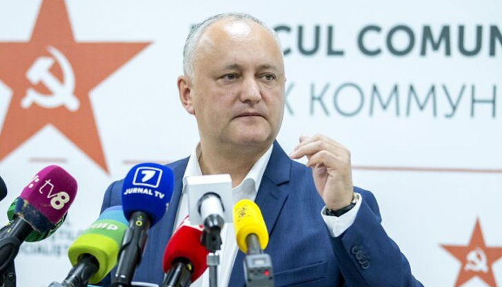 Лидерът на проруска опозиционна партия в Молдова Игор Додон, който