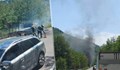 Товарен автомобил се запали по време на движение в Благоевградско