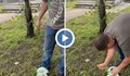 Мъж размахва нож пред играещи деца в София