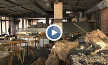 Първи кадри от запаления ресторант в Русе
