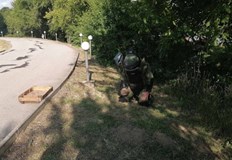 Специализиран екип от състава на 55 и инженерен полк Белене