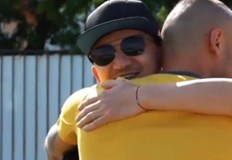 Голямата звезда днес изненадващо се появи на тренировка на канарчетатаГолямата звезда