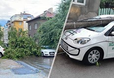 Мощна градушка удари Русе рано тази сутрин към 5 30 часа