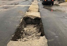 Пътят Силистра Русе край Айдемир пропадна след порояХора от