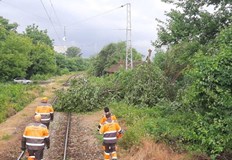 Обстановката в малкото засегнати места на територията на област Русе след поройния