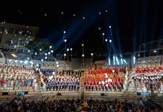 По време на събитието бяха отправени послания към човечеството за мир