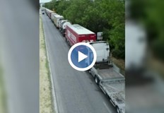 За пореден ден километрични колони от камиони на Дунав мост