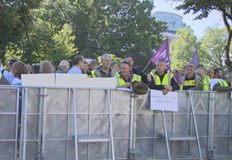 Протестна акция организирана от синдикатите на Агенцията по храните БАБХ и