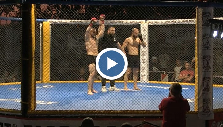 Най-очакваният двубой бе между състезателя на Ruse Fight Club Георги Петров и Петъо Петков (София) в кат. 70 кг